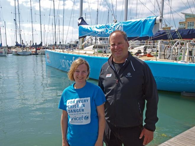 Unicef Skipper Jim Prendergast and Becks Bohling - 2015-16 Clipper Round the World Yacht Race © Clipper Ventures PLC . http://www.clipperroundtheworld.com